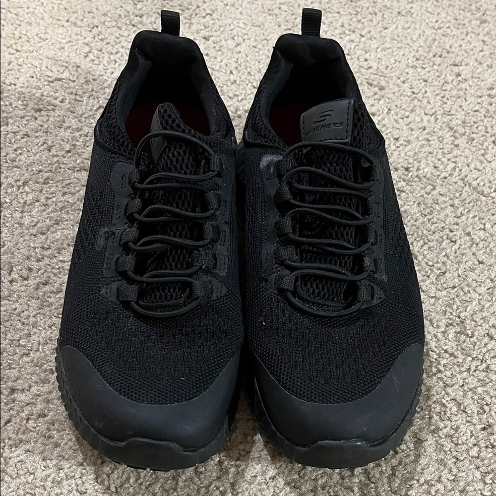 Skechers Women's Black Knit Sneakers